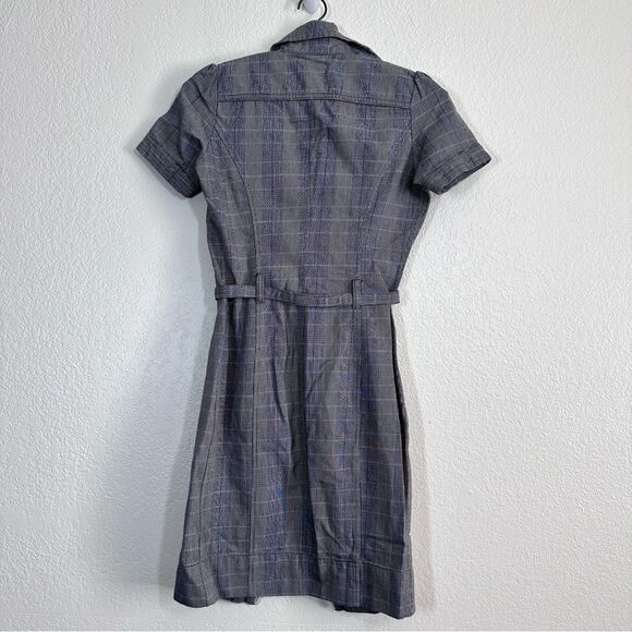 Y2K Diesel Utility Cargo Plaid Mini Dress Size XS - Picture 9 of 10